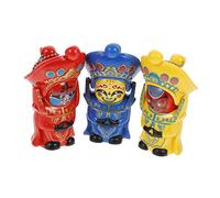 DRESSOOS 3pcs Chinese Opera Face Changing Doll Traditional Sichuan Opera Dolls with Four Faces Vivid Auspicious Patterns Cultural Souvenir Collectors