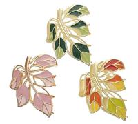 DRESSOOS 3pcs Colorful Metal Hairpins Leaves Claw Clips Thick Hair Clip for Women Teen Girls Hair Accessories