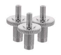 DRESSOOS 3pcs Electric Guitar Bridge Studs Mounting Screws Chrome Metal Guitar Bridge Screws for Stable Tuning and Easy Maintenance