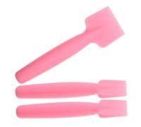 DRESSOOS 3pcs Ergonomic Silicone Makeup Spatula for Foundation Mixing Beauty Shop Home Use