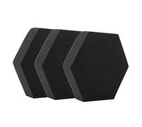 DRESSOOS 3pcs Fireproof Soundproof Wall Panels Hexagonal Acoustic Tiles for Recording