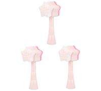 DRESSOOS 3pcs Manual Facial Brush Lightweight Portable Skin Care Tool for Home and Travel Ergonomic Design Multi-use Cleaner for Body and Fruits Material