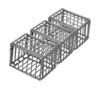 DRESSOOS 3pcs Mini Animal Cage Model Diy Craft Accessory Miniature Scene Ornament Hamster Toys