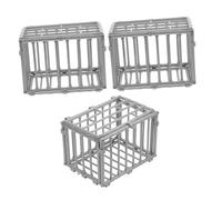 DRESSOOS 3pcs Miniature Animal Cage Model Kit Diy Fairy Farm Accessory for Collectors Hobbyists Educational Fun for Boy Girl and Adults Creative Display for Mini Dog Toys