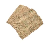 DRESSOOS 3pcs Natural Bunny Grass Straw Mats Large Portable Woven Bedding Mats for Rabbits Guinea Pigs Safe Chewing Nest Liners
