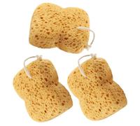 DRESSOOS 3pcs Natural Sea Sponges for Fullbody Cleansing Soft Exfoliating Bath Sponges Set with Dense Foam for Home Spa Use Suitable for Women and Men