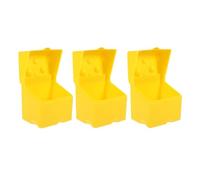 DRESSOOS 3pcs Plastic Cheese Storage Containers with Lid for Refrigerator, Abs Material, Yellow, Not Easy to Break or Deform, Safe and Convenient for Butter and Food Items Storage