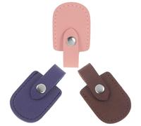 DRESSOOS 3pcs Pu Protective Cover for Nail Cuticle Scissors Nipper with Delicate Shape Protects from Dirt and Scratch for Manicure and Pedicure Tools