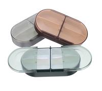 DRESSOOS 3pcs Week Pill Holder Travel Size Pill Organizer Moisture Proof Small Pocket Abs