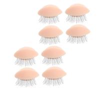DRESSOOS 4pairs Practice Eye Mold for Eyelash Grafting Training Removable and Safe for Beginners Realistic Design for Lash Extension Practice