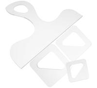 DRESSOOS 4pcs Acrylic Cutting Board Templates with Handle Stencil for Charcuterie Boards, Precise Cutouts, Reusable Woodworking Tool for Kitchen and Dining Use