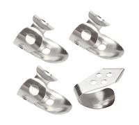 DRESSOOS 4pcs Adjustable Thumb Picks Finger Plectrums for Guitar Banjo More Comfortable Fit Design Enhanced Control for Fingerstyle Playing