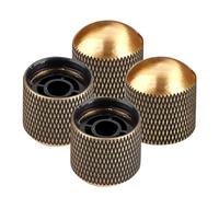 DRESSOOS 4pcs Creative Volume Knobs Metal Guitar Knob Potentiometer Caps Replacement for Electric Guitar Durable Fine Workmanship Easy Installation Compatible