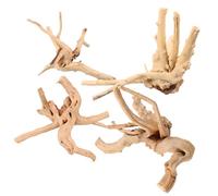 DRESSOOS 4pcs Driftwood Aquarium Decor Natural Dead-wood for Fish Tank Landscape Realistic Tree Root Ornament Suitable for Tank Aquatic Environment