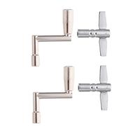 DRESSOOS 4pcs Drum Tuning Key Set Metal Drum Keys Adjustment Wrenches Drum Tuning Tools for Drummers Repairing