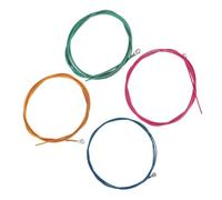 DRESSOOS 4pcs Electric Bass Strings Set Replacement Guitar Parts Unique Lightweight Accessories for Beginners Tone for All Musicians