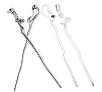 DRESSOOS 4pcs Geometric Alloy Hairpin Retro Hair Stick Chinese Hair Sticks Tassel Chopsticks for Women for Buns