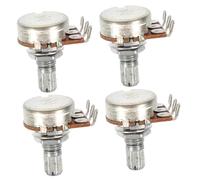 DRESSOOS 4pcs Guitar Potentiometer A500k/b500k Audio Volume Potentiometer Kit Guitar Replacement Parts Short Split Shaft Audio Pots