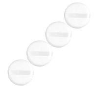 DRESSOOS 4pcs Large Flocking Powder Puff for Setting Makeup Soft Applicators for Loose Powder and Foundation Travel-friendly Round Cosmetic Blending Tools