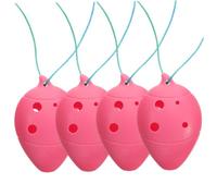 DRESSOOS 4Pcs Mini 6 Hole Ocarina Musical Instrument Set for Beginners Lightweight Portable Ocarina for Boys and Girls Traditional Music Practice