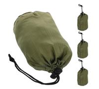 DRESSOOS 4Pcs Nylon Drawstring Gear Dump Pouches Water-Resistant with Bottom for Portable Storage and Raincoat Travel Use