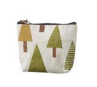 DRESSOOS 4pcs Portable Zipper Canvas Coin Purses for Women, Compact Stylish Storage Bags with Chic Design, for Organising Cards and Change