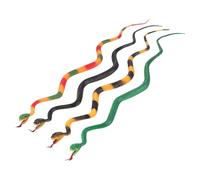 DRESSOOS 4pcs Realistic Simulation Snake Festival Cosplay Props Prank Trick for Halloween Party Decorations Yellow Black Red Green
