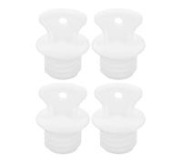 DRESSOOS 4pcs Rubber Hot Water Bag Caps with Leakproof Design and Universal Fit, Replacement Stoppers for Hot Water Bottles, for Home and Travel Use
