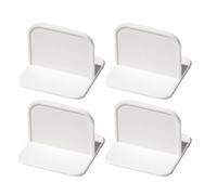 DRESSOOS 4pcs Safety Connectors for Cabinets and Dressers, White Hips Material, Easy to Operate with Non-Marking Stickers, Furniture Anti-Falling Protection