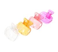 DRESSOOS 4pcs Toothbrush Head Covers Travel Toothbrush Set Brush Head Covers Easy to Open Close Portable for Travel Business Camping School