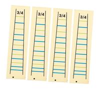 DRESSOOS 4pcs Violin Fingerboard Stickers Removable Paper Finger Position Labels for Beginners 3/4 Size Violin Fretboard Indicators Music Supplies