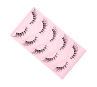 DRESSOOS 5 Pairs False Eyelash Strips Curved DIY Makeup Lashes for Everyday Wear Parties Classic Design No Adhesive Residue present for Friends Family