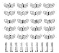DRESSOOS 5 Sets 4.5mm Metal Frame Hinge Repair Kit for Glasses, Universal Eyeglass with Screws, Spectacle Hinges for Home Optical Frame Fixing
