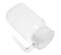 DRESSOOS 500 Ml Plastic Pitcher Leakproof Lid Stylish Design Unique Striped PC Carafe for Tea Juice Bar and Home Use with Visibility