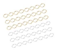 DRESSOOS 500pcs 6mm Double Circle Open Rings Jewelry Findings in Iron Material Lightweight Round Shape for DIY Jewelry Making and Jewellery Accessories Random Color