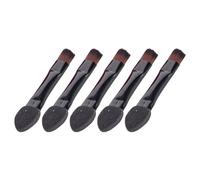 DRESSOOS 50pcs Dual-ended Eyeshadow Applicator Brushes with Slanted Brow and Eyeliner Sponge Tips, Plastic and Artificial Fiber Makeup Tools for Women and Beginners, Strong Adhesion