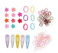 DRESSOOS 565pcs Small Flower Gripper for Boys and Girls Girls Hair Ties Small Hair Clips and Snap Barrette for Boy Accessories and No Crease Clips