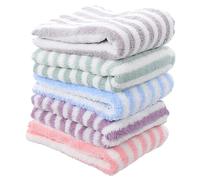 DRESSOOS 5pcs Fleece Towels for Small -absorbent Guinea Pig Bath Towels Soft and Quick-drying Bedding for Hamsters and Guinea Pigs Multi