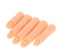 DRESSOOS 5pcs Realistic Human Hand Mannequin for Nail Art Practice Movable Jointed Fingers for Gel Nails