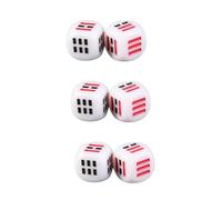 DRESSOOS 6 Pcs Portable Ba Gua Divination Dices Set Acrylic Fortune-telling Dice for Easy Tarot Reading and Spiritual Guidance for Beginners and Practitioners