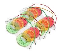 DRESSOOS 6pcs Cooling Eye Mask Fruit Design Gel Compresses for Eye Fatigue Pain Relief and Relaxation
