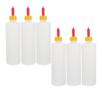 DRESSOOS 6pcs Goat Bottle Feeder - Lamb Feeding Bottle - Portable Livestock Milk Feeder for Calf Goat Sheep - Ideal for Small Animal Nursing - 400ml/13.52oz Capacity