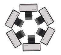 DRESSOOS 6pcs Hand-held Identification Tags Double-sided Writable Abs Nameplates Portable Name Clips for Surgeons and Doctors Medical Use