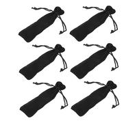 DRESSOOS 6Pcs Lipstick Makeup Bag Dustproof Pouch Smooth Surface Travel Cosmetic Organizer for Women with Multipurpose Storage for Lip Gloss Jewelry