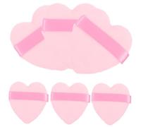 DRESSOOS 6pcs Love Heart Makeup Puff for Loose Powder Foundation Versatile Cosmetic Applicators for Setting Makeup and Blending for Beginners and Soft and Gentle Skin
