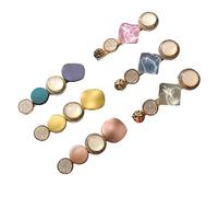 DRESSOOS 6pcs Macarons Hairpin Hair Clips Women Stylish Green Hair Clip Barrettes for Girls Ladies