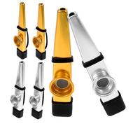 DRESSOOS 6pcs Metal Kazoos for Boys and Girls and Adults Lightweight Musical Instruments for Ukulele Guitar and Practice Sessions for Beginners Smooth Texture and Easy Handling