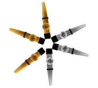DRESSOOS 6pcs Metal Kazoos Musical Instrument for Guitar Ukulele Boys and Girls Adults Practice Kazoos Case