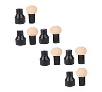 DRESSOOS 6pcs Mushroom Head Beauty Egg Makeup Puff Soft Wet Dry Use Non-slip for Women Birthday Christmas