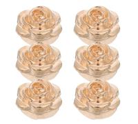 DRESSOOS 6Pcs Rose Button Covers: Blouses Cuff Links for Men Women Shirt Cuffs - Detachable Flower Cufflinks for Tuxedo Blouses Dress Clothing Fits 0.45" Button